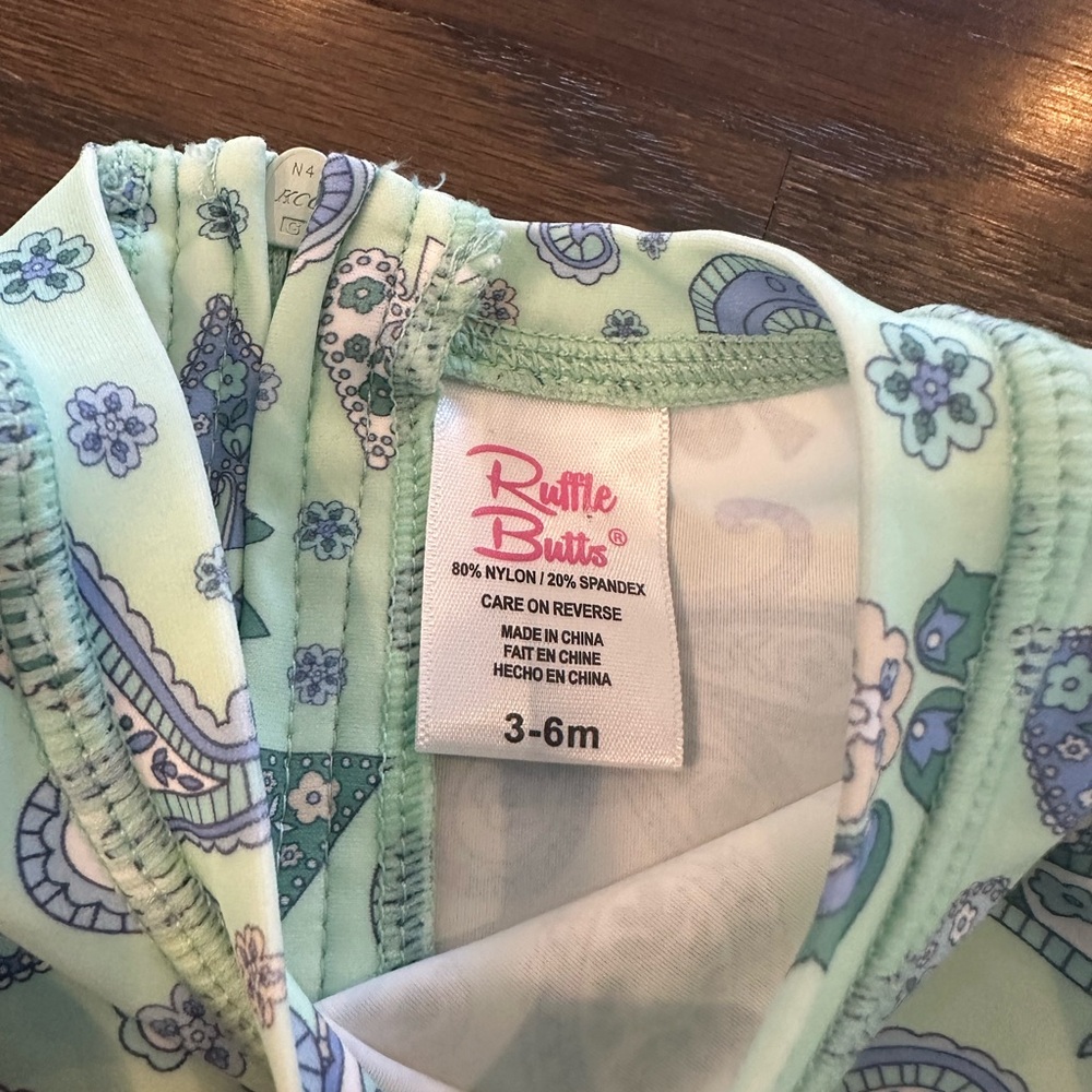 3-6 Month Ruffle Butts Swimsuit - Picture 6 of 8